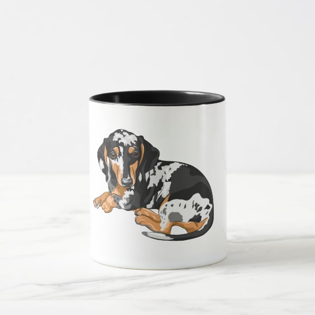 Caneca Dapple Dachshund Mug (Centro)