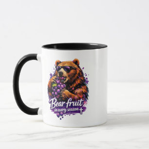 Caneca Dar frutos em todas as estações - Cristão