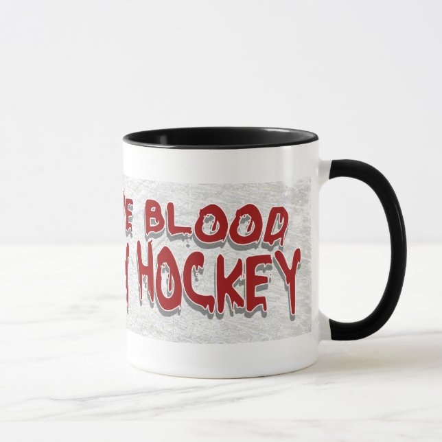 Caneca Dar Preto De Hóquei Em Sangue (Direita)