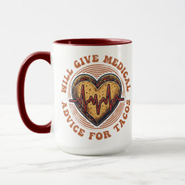 Caneca Dará Conselho Médico para Enfermeira Cinco de Taco