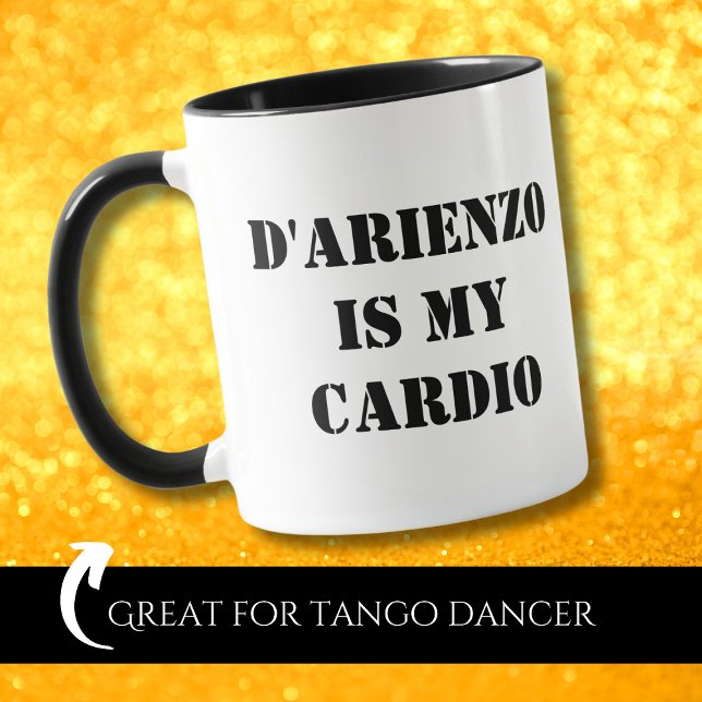 Caneca D'Arienzo é meu cardio engraçado Tanguero Tango Da (Criador carregado)