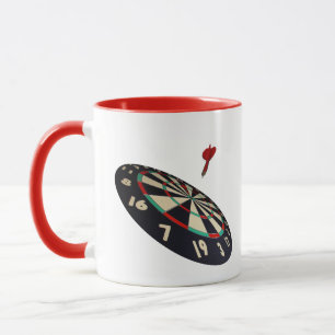 Caneca Dart Em Voo Para Bullseye,