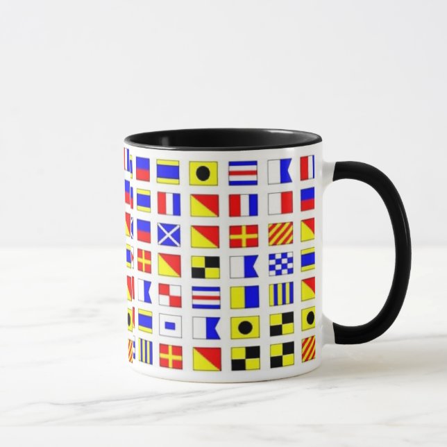 CANECA das BANDEIRAS de SINAL do NAVIO de (Direita)