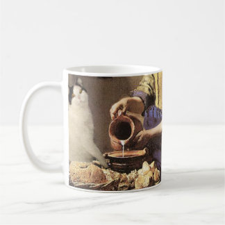 Caneca das belas artes do gato e do leite