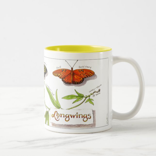 Caneca das borboletas de Longwing (Direita)