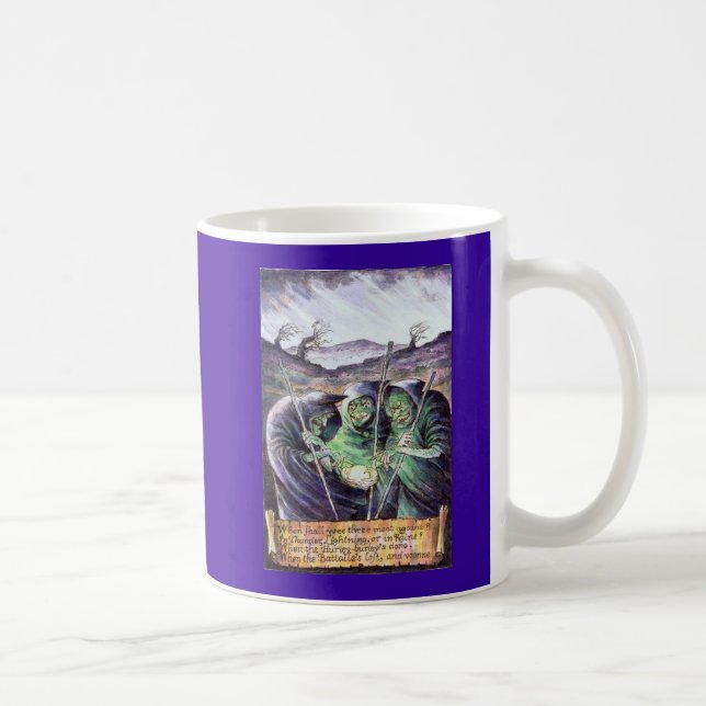Caneca das bruxas de William Shakespeare Macbeth (Direita)