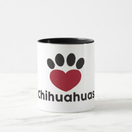 Caneca das chihuahuas do amor