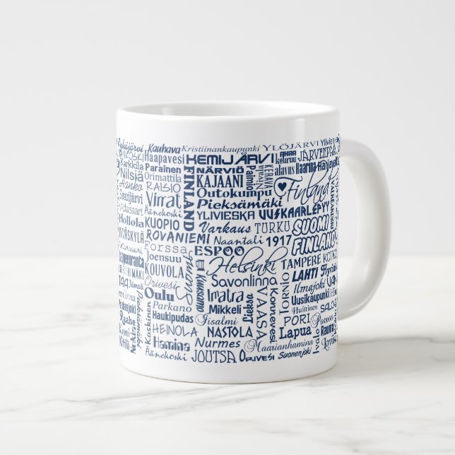 Caneca das Cidades da Finlândia (Frente Esquerda)