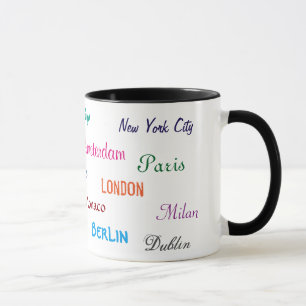 Caneca das cidades do mundo