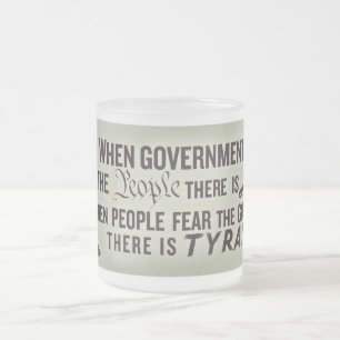 Caneca das citações da liberdade de Jefferson