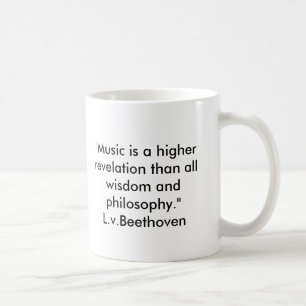 Caneca das citações de Beethoven