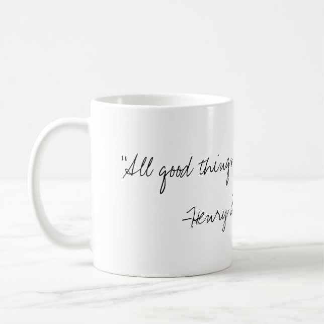 Caneca das citações de Henry David Thoreau (Esquerda)