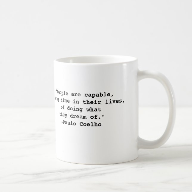 Caneca das citações de Paulo Coelho (Direita)