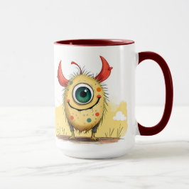 Caneca „Das fröhliche Punkti-Monster“  