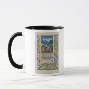 Caneca David que defende os carneiros do seu pai contra a
