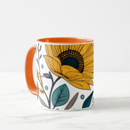 Caneca Dazzling Daisy Delight: Uma Moda Floral Favorita