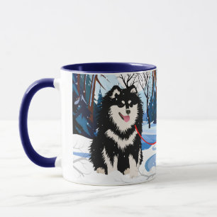 CANECA DE 11 OZ OVER THE RIVER Finnish Lapphund