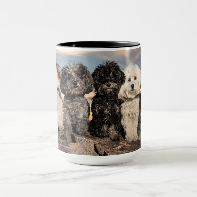 caneca de 15 onças - bloco de PBJ (Centro)