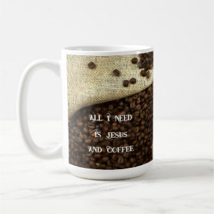 Caneca de 15 oz. Jesus & Café