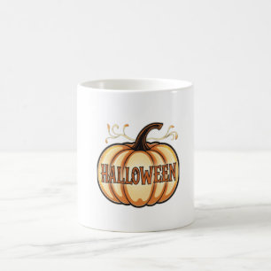 Caneca de Abóbora Assustada do Halloween