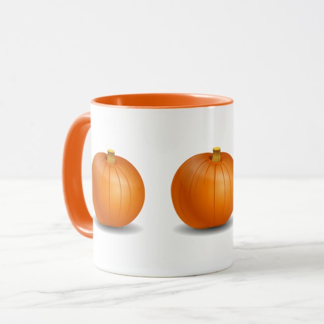Caneca de Abóbora de Halloween/Outono (Frente Esquerda)