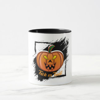 Caneca de Abóbora de Halloween para Doce ou Traves
