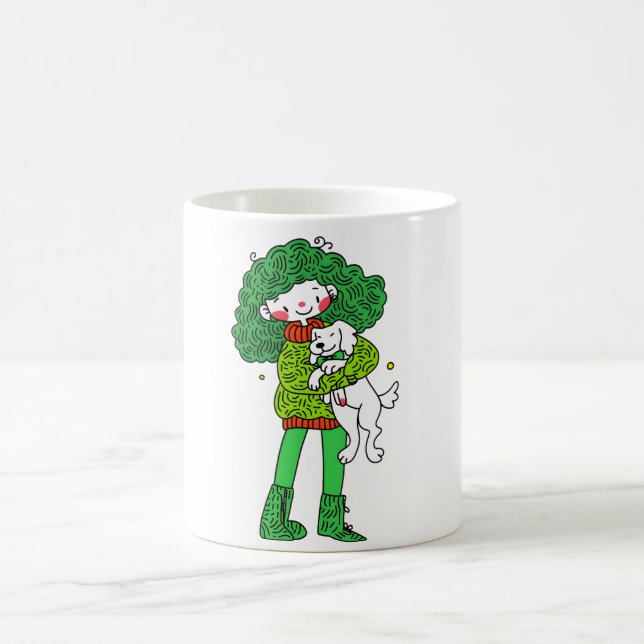 Caneca de Abraço para Amante de Cachorro – Xícara  (Centro)
