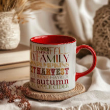 Caneca de Ação de Graças para Família e Amigos