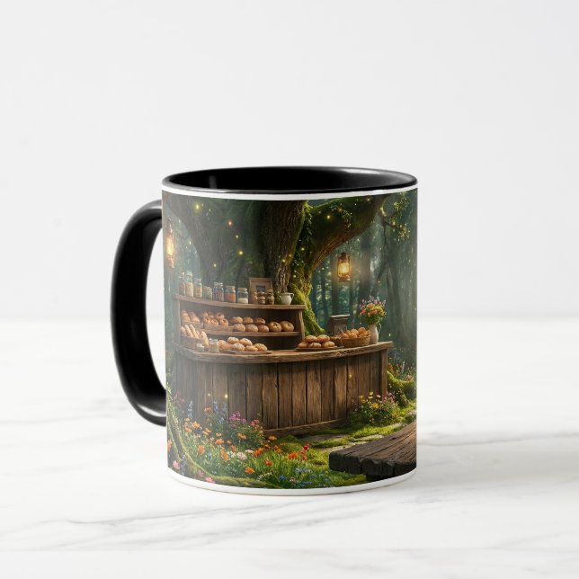 Caneca de Acento da Padaria da Floresta Encantada (Frente Esquerda)
