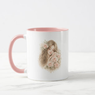Caneca de Acento de Mulher Boho