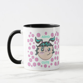 Caneca de ADHD com design "ADHD Cute"