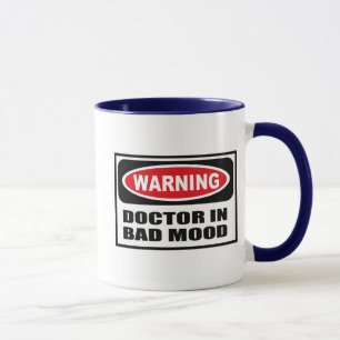 Caneca de advertência do DOUTOR MAU HUMOR