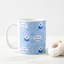 Caneca de Afirmações Temáticas de Xícara de Café A