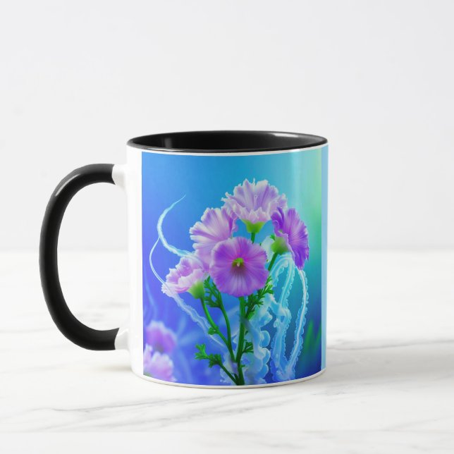 Caneca de Água-Viva Urtiga e Flores (Esquerda)