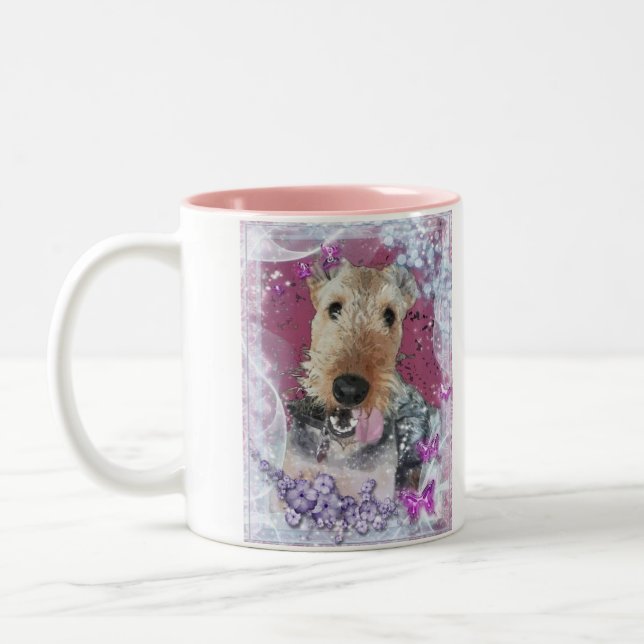 Caneca de Airedale Terrier (Esquerda)