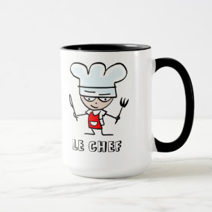 Caneca de amante de comida com desenho animado de
