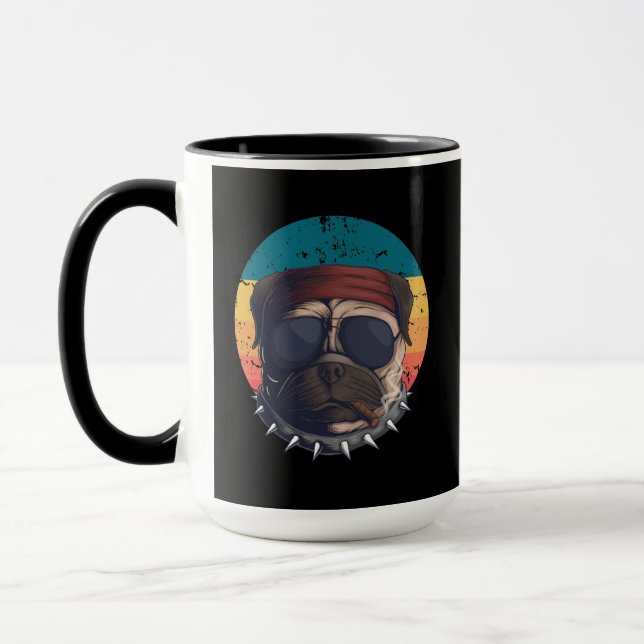 Caneca de Amante de Pug (Esquerda)