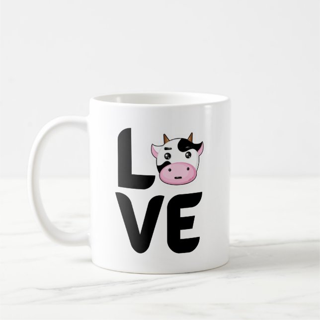 Caneca de Amor com Vaca – Café para Amantes de Vac (Esquerda)