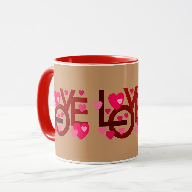 CANECA DE AMOR COMO PRESENTE ANO NOVO VALENTININE  (Frente Esquerda)