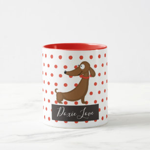 Caneca de Amor Dachshund (Doxie)