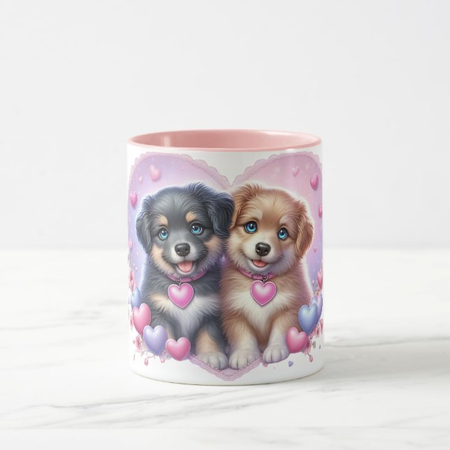 Caneca de amor de cachorrinho (Centro)