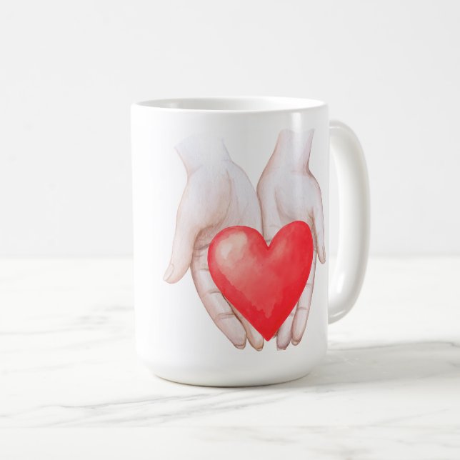 Caneca de Amor de Café (Frente Esquerda)