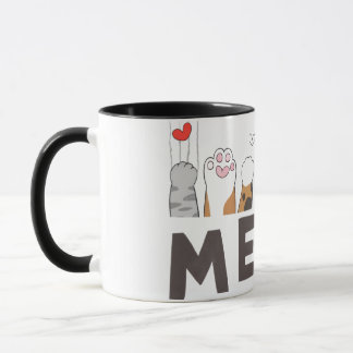 Caneca de Amor de Pata de Pet Fofa