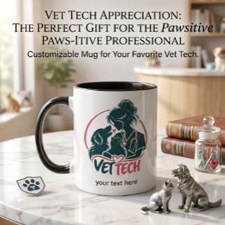 Caneca de Amor de Técnico de Veterinária