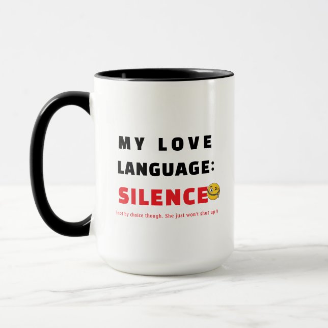 Caneca de Amor Engraçada, Presente de Xícara de Ca (Esquerda)