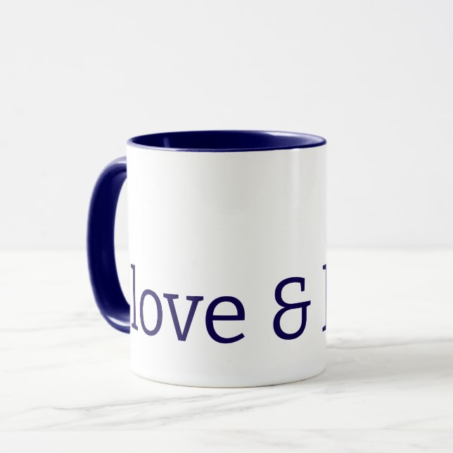 caneca de amor & luz (Frente Esquerda)
