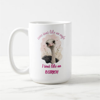 Caneca de Animal Fofo, Xícara de Café de Avestruz