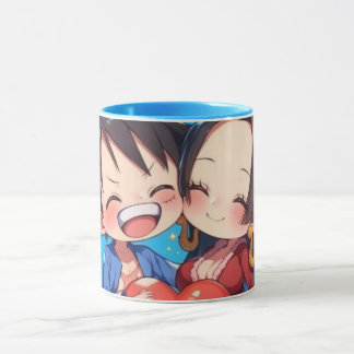 Caneca de Anime Luffy & Boa Hancock