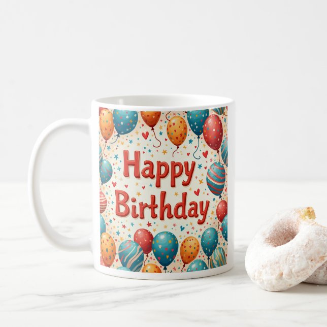 caneca de aniversário (Com Donut)