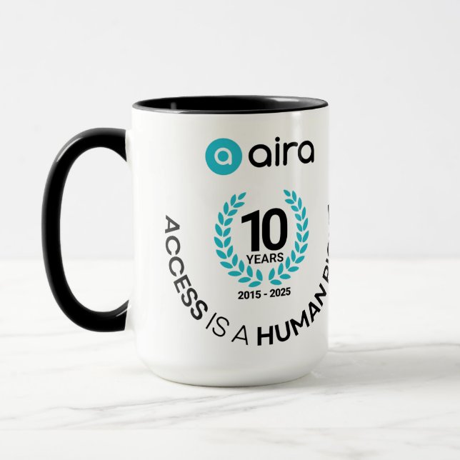 Caneca de Aniversário/Ano de Fundação 10 da Aira (Esquerda)